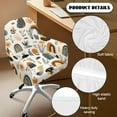 thumbnail image 5 of Xoenoiee Abstract Boho Geometric Art Print Stretch Back Dining Chair Cover with Armrest Accent Chair Cover Slipcover with Arm, Washable Upholstered Arm Dining Chair Protector for Dining Living Room, 5 of 7