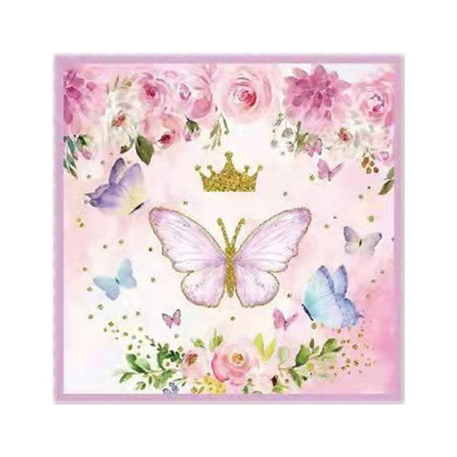 Watercolor Style Paper Plate & Tissue Easy to Assemble for Parties 12pcs 7 Inch Plates