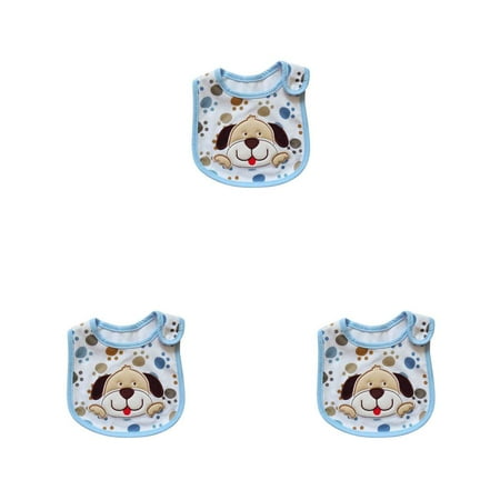 

3pcs Cute Cartoon Pattern Baby Cotton Bib Infant Waterproof Saliva Towel Bib Apron Burp Cloths Feeding Wear