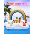 thumbnail image 2 of Soporte Inflable para Piscina Arcoíris Flotante Barra Servicio Bandeja Mesa, 2 of 9
