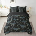 thumbnail image 2 of Erosebridal Ocean Animal Whale Bedding Sets Twin Size,Stars Moon Galaxy Comforter Sets with Sheets,Constellation Theme Bed in a Bag Twin Size For Teens, Super Cozy Room Decoration Reversible,7-Piece, 2 of 6