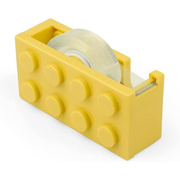 Dww-dvidoir, Jaune Drouleur Scotch, Dvidoir Ruban Adhsif En Forme De Blocs De Construction, Convient Aux Bureaux, Restaurants, Fleuristes