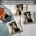 thumbnail image 2 of Thirstystone "Black Beauty Horse" 4-Pack Tumbled Tile Coasters, 2 of 7