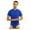 Blue, variant on Lovskoo Men's Onesies Short Sleeve Shorts Set One Piece Pajamas Short Jumpsuit Round Neck Button Breathable Homewear Pajamas Sleepwear Rompers Loungewear Blue