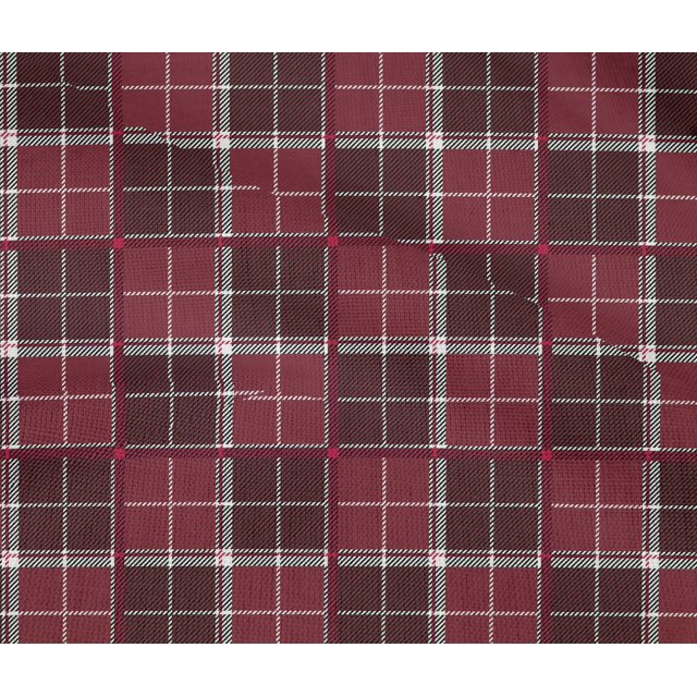 oneOone Cotton Flex Fabric Tartan Check Fabric Prints By Yard 40 Inch Wide