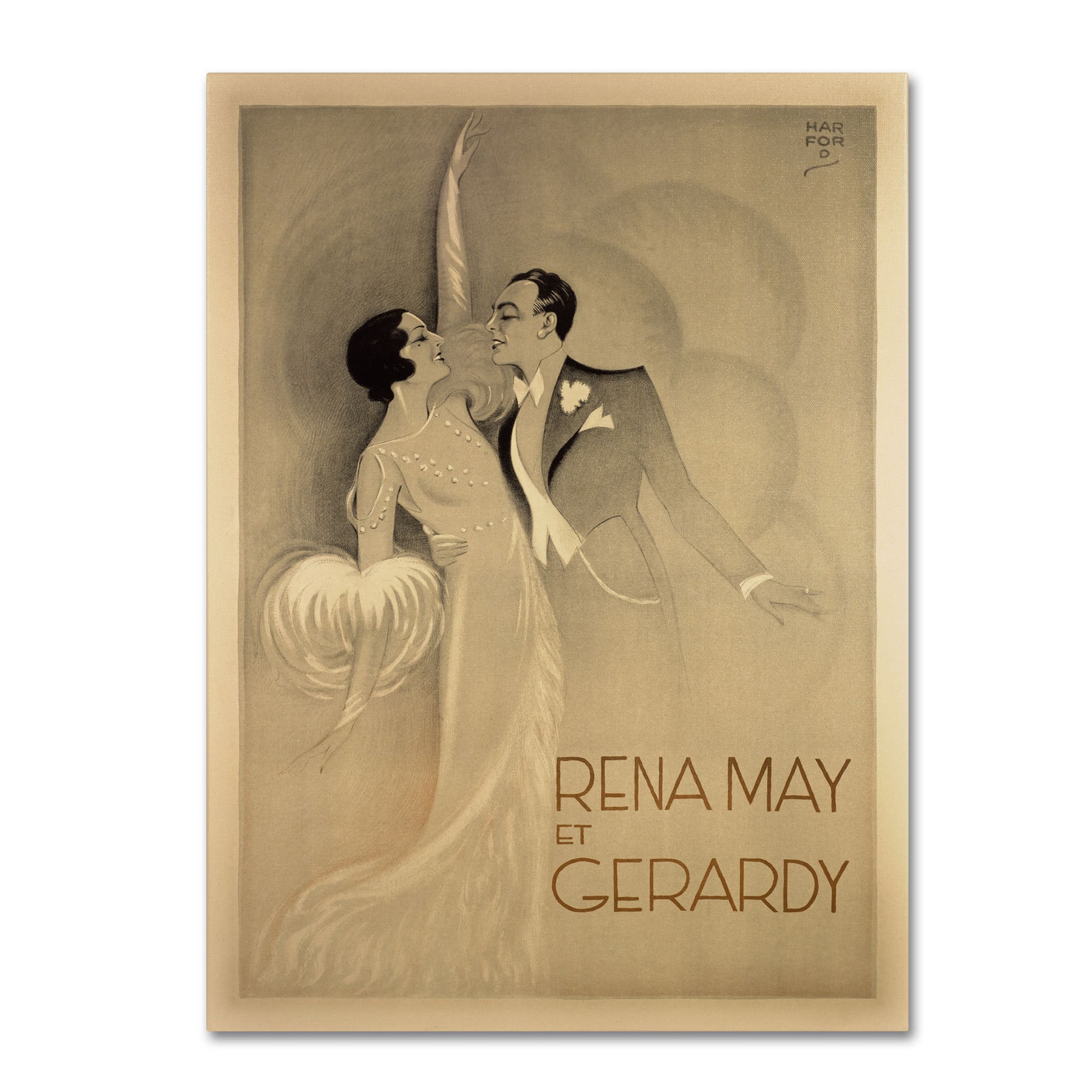 Trademark Fine Art "Rena May Et Gerardy" Canvas Art