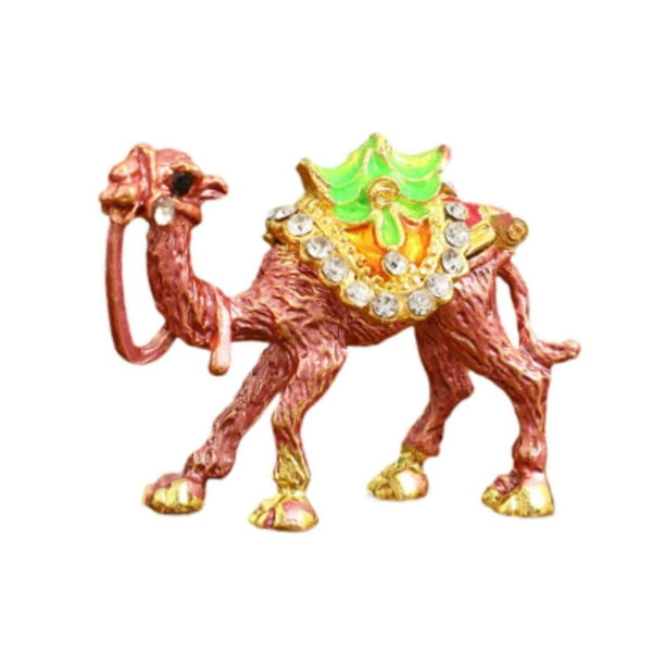 Joyero con forma de camello, joyero, organizador creativo de anillos y pendientes. Lacre
