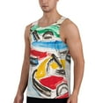 thumbnail image 2 of Salouo Colorful Abstract Bumper Cars for Men's Tank Tops,Sleeveless Muscle Shirts for Men Quick Dry Workout Tank Top Gym Muscle Tee Fitness Bodybuilding Sleeveless T Shirt-3X-Large, 2 of 7