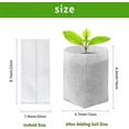 thumbnail image 2 of NOGIS 100PCS Plant Nursery Bags, Biodegradable Non-Woven Plant Grow Bags, Seedling Plant Bags, Fabric Pots for Tree,Vegetable, Potato, Flower seedlings (7.8 "x 8.6", White), 2 of 7