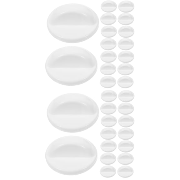 2-Pack Beige Rotary Fan Control Range Knobs Replacement Supply for Kitchen Appliances