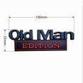 thumbnail image 5 of 2 Pack Old Man Edition Car Emblem, 3D Sticker Badge, 2025 New Metal Nameplate Funny Bumper Decals for Car, Truck, SUV Side or Rear Tailgate Name Plate Sticker ,Silver black, 5 of 5