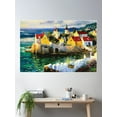 thumbnail image 2 of Serene Shoreline Poster Wall Art, Modern Wall Decor For Living Room Bedroom, 8x12 UNFRAMED, 2 of 3