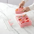 thumbnail image 5 of Cook with Color Valentine’s Day Figural Plastic Snack Box, Pink XOXO Design, 5 of 5