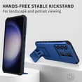 thumbnail image 3 of for Samsung Galaxy S23 FE (Not S23) Case with Slide Camera Cover, [Snug Touch] Hard Back & Soft Edge Matte Phone Case with Kickstand for Samsung Galaxy S23 FE LTT Blue, 3 of 18