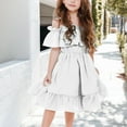 thumbnail image 6 of Ruyang Toddler Backless Smocked Dress Halter Solo A-Line Ruffles Pleated Dresses Summer Cute Casual Short Dresses for Girls, 6 of 8