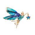 thumbnail image 1 of nipocaio Fairy Butterfly Rhinestones Brooch Pin Enamel Vintage Angel Wing Pins, 1 of 5