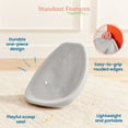 thumbnail image 4 of ECR4Kids Plastic Leaf Scoop Floor Rocker Seat, Classroom Furniture, Light Grey, 6-Piece, 4 of 9