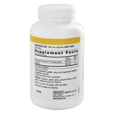 Kyolic Aged Garlic Extract Cholesterol Formula 104 - 200 Capsules