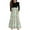 #A01-Light Green, variant on Abcomgle Girls Maxi Dresses 10-12 Casual Patchwork Ruffle Long Sleeve Girls Long Dresses Floral Print Crew Neck Sundresses Tiered Flowy Dresses with Pockets,4-5 Years Beige