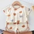 thumbnail image 2 of THDHVS Toddler Boy Summer Outfits,Kids Casual Sets,Kid's Short Sleeve Set Baby's Summer T-shirt Two-piece Set Cotton Sports and Casual Clothes, 2 of 3