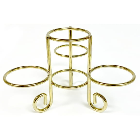 National Artcraft® 4-Ring Brass Egg Display Stand (Pkg/1)