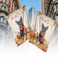 thumbnail image 4 of Happy Thanksgiving Scottish Terrier with Turkey Pumpkins Autumn Vibes House Flag 28x40in Double Sided Scottie Dog Lover Gifts Outdoor Decor - 12018, 4 of 5