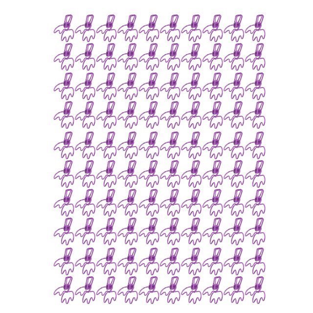 Clips de Papier, Multipurpose Facile Utiliser 100Pcs Couronne Forme Clips de Papier Robuste Pratique pour Document pour Certificat de Billet Or Rose, Violet