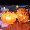 thumbnail image 1 of Xihbxyly Linterna de Calabaza de Halloween, Calabaza Iluminada con Led, Diseño Transparente, Funciona con Pilas, Decoración para Fiestas, Ambiente Misterioso, Uso Interior y Exterior, Tamaño 7 X 7 X, 1 of 6