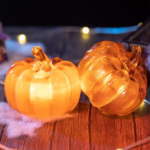 PRETXORVE Halloween Decoration, Halloween Decorations Pumpkin Lantern LED Luminous Pumpkin Halloween Costume Props Desktop Ornaments