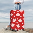 thumbnail image 3 of Lsque Maple Leaves Printed Luggage Cover, Travel Luggage Protector,Scratch and Dirt Resistant, Fits 18-32 Inch Luggage - X-Large, 3 of 9