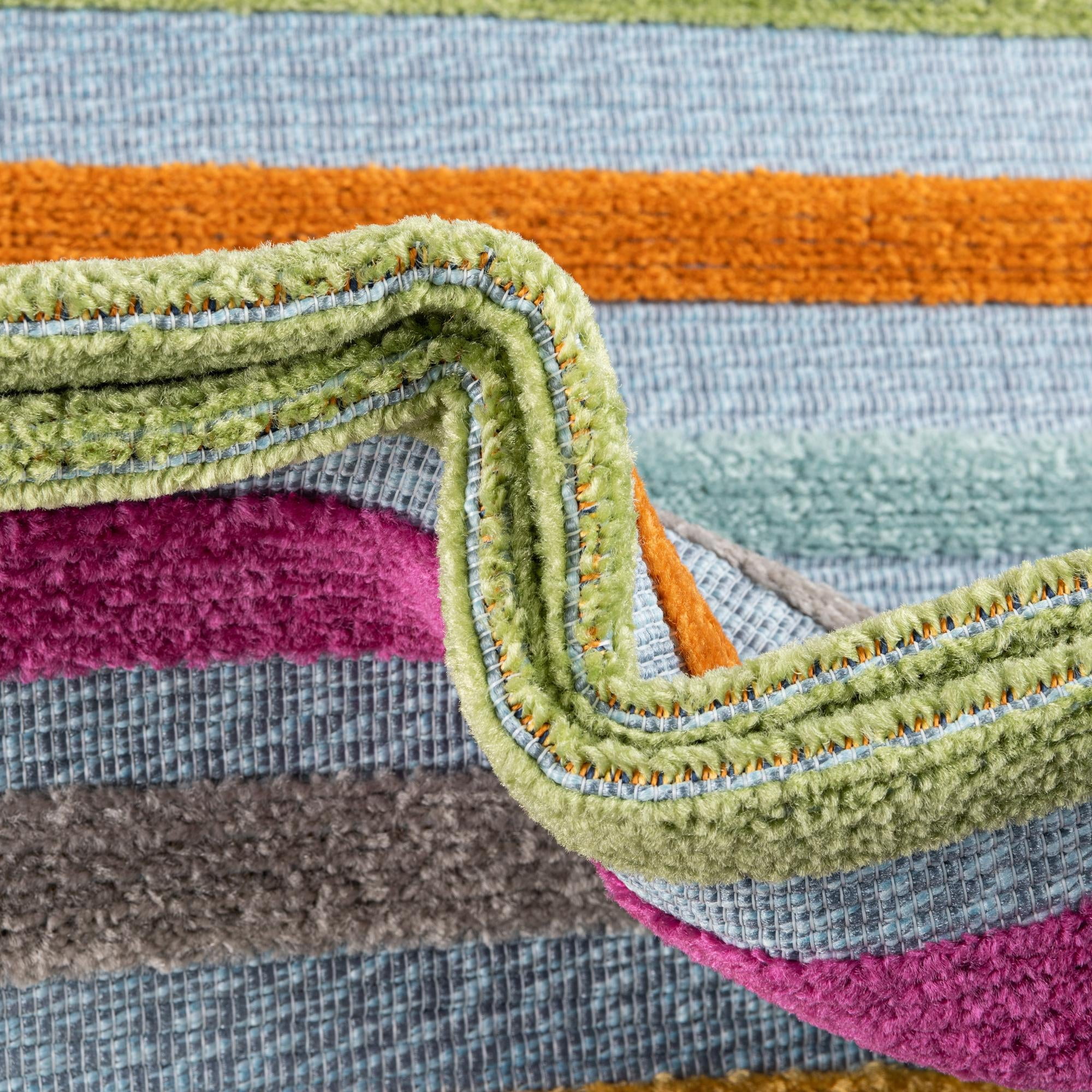 Rugs.com Aruba Outdoor Collection Rug – 2' x 3' Blue Low-Pile Rug Perfect For Any Outdoor Space, Entryways, Kitchens, Breakfast Nooks, Accent Pieces