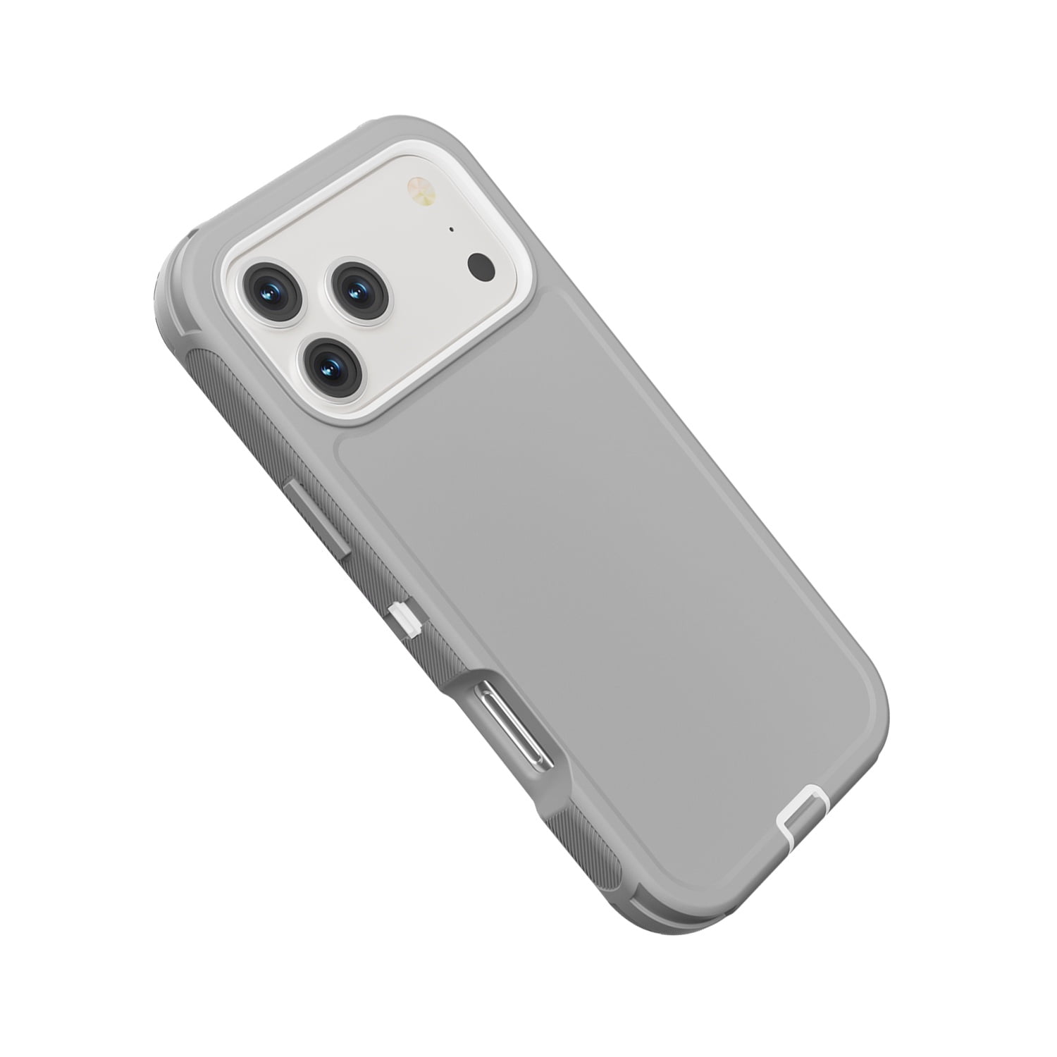 Reinforced Duual Pro Protection Case for iPhone 17 Pro - Gray & White