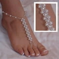 thumbnail image 5 of Xinyolin Bohemian Beach Women Faux Pearl Toe Ring, Anklet Ankle Barefoot Jewelry, 5 of 7