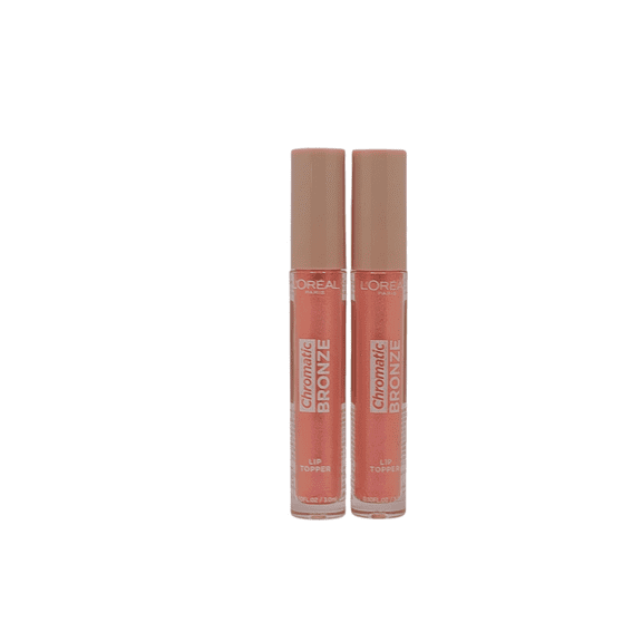 2 Pack L'Oreal Chromatic Bronze Lip Gloss Topper, 02 Cosmo Girl