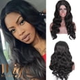 thumbnail image 1 of Conjunto de Peluca para Mujer onlyliua Cabello Rizado Longitud Media Color Negro Alambre de Alta Temperatura, 1 of 7