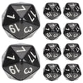 thumbnail image 3 of Shisuyan Black Acrylic 20 Sided Dice for Classroom Entertainment and Easy Math Learning 1.6 inches, 3 of 8