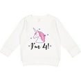 thumbnail image 2 of Inktastic 4th Birthday Cute Unicorn Toddler Sweatshirt, 2 of 4