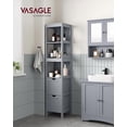 thumbnail image 2 of VASAGLE Gabinetes para Baño Alto con Cajones Ajustables 30x30x141.5cm, 2 of 5