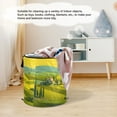 thumbnail image 6 of 50L Extra Large Popup Hamper Collapsible Laundry Basket With Zippered Lid 15.7x18.5in Vineyard, 6 of 7