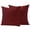 Dark Red, variant on 2 Pack Outdoor Waterproof Throw Pillow Covers,Classic Solid Dark Red Decorative Square Pillow Case Patio Pillowcases for Chair Couch Sofa 18x18in