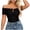 Black, variant on Women's Pleated Off Shoulder Shirts Summer Elegant Cut Out Short Sleeve Blouses Sexy Y2k Plain Cocktail Party Tops Black