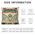 thumbnail image 5 of PHYHOO Never Stop Crowing Throw Pillow Covers, Wreath Bus Cushion Case for Sofa Couch White, 5 of 5
