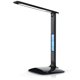 thumbnail image 1 of Lámpara de escritorio LED con cargador inalámbrico, puerto de carga USB, ajustable y plegable​ Lámpara de mesa con reloj, alarma, fecha, temperatura y regulación de 5 niveles​Iluminación​, 1 of 8