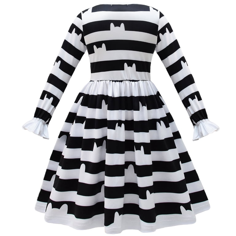 costume black and white striped dress Amazon.com: Katrina Van Tassel Costume Black & White Striped Dress  Halloween Gothic Steampunk Victorian Renaissance Pirate Dress XS :  Clothing, Shoes & Jewelry
