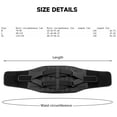 thumbnail image 6 of Newly Back Brace Support Belt Practical Sports Spring Strip Support Tie Waist Belt Suitable for Improved Blood Circulation (With Booster Pad,XL), 6 of 7