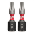 thumbnail image 2 of Milwaukee 48-32-4428 Shockwave 2-Piece Impact Torx T15 Insert Bits (2 Pack), 2 of 4