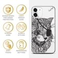 thumbnail image 4 of Case Yard iPhone-11 Case Clear Soft & Flexible TPU Ultra Low Profile Slim Fit Thin Shockproof Transparent Bumper Protective Cover Drop Protective Cell Phone Cases (Bad Cat), 4 of 8