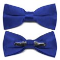 thumbnail image 4 of TieMart Adult Clip-On Bow Tie, Sapphire Blue, 4 of 6