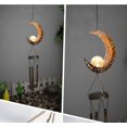 thumbnail image 3 of Lámpara de campana de viento de Luna nueva de energía Solar, lámpara de proyección de paisaje de césped solar Tieyi, lámpara de jardín impermeable para jardín al aire libre, 3 of 5