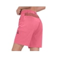 thumbnail image 3 of Little Donkey Andy Women's Hiking Shorts 9 Inch Inseam, Lightweight Golf Shorts Quick Dry with Zippered Pockets (Pink XS), 3 of 6
